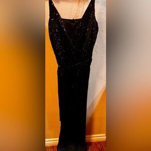 Fashion Nova Black Sequin pantsuit XL